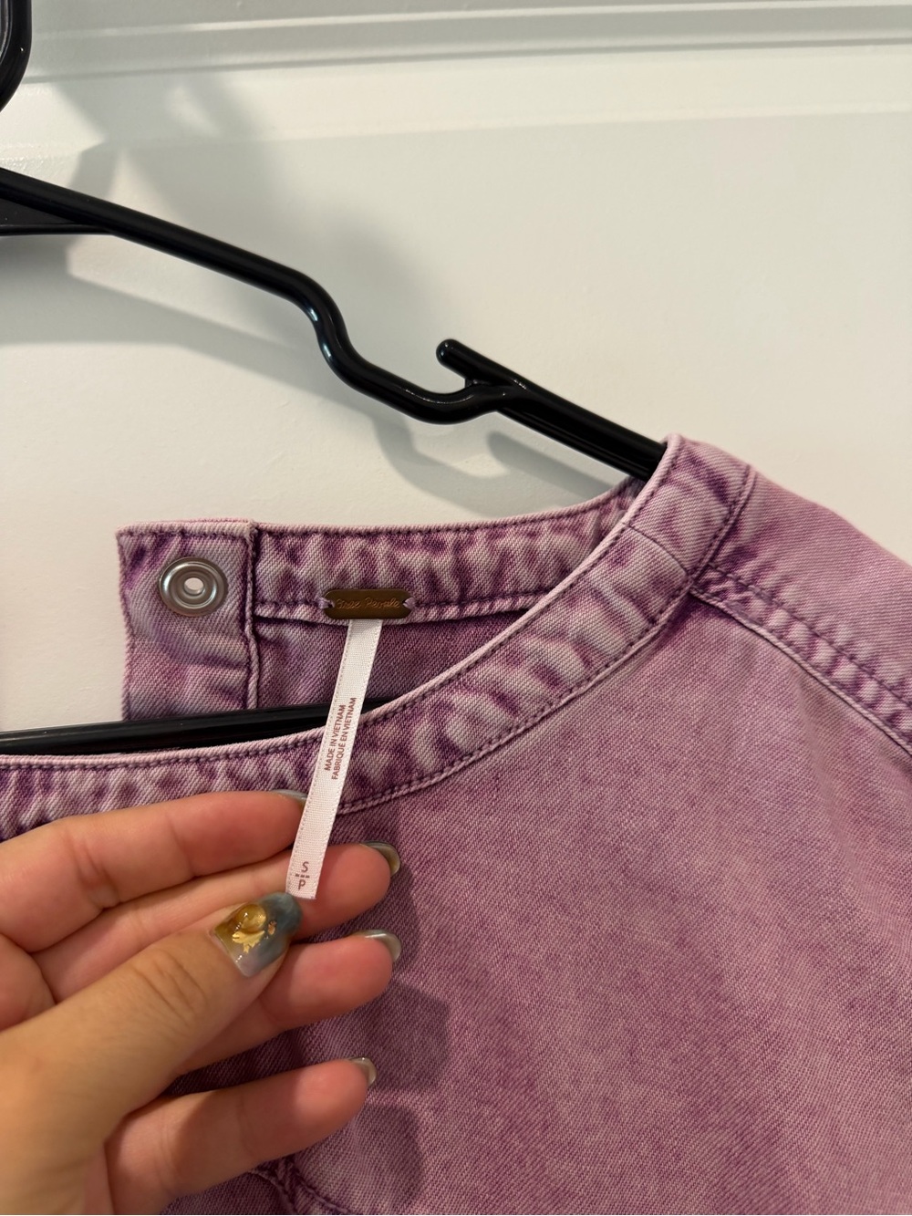 Free people washed women’s purple mini dress - Picture 4 of 7